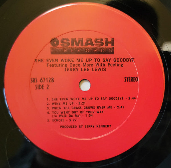 Lewis, Jerry Lee - She Even Woke Me Up To Say Goodbye (VG+) (Vinyl LP)