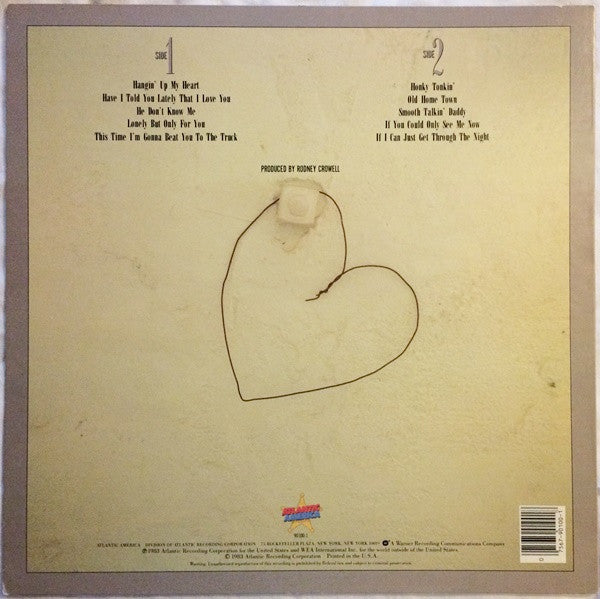 Spacek, Sissy  - Hangin' Up My Heart (VG+) (Vinyl LP)