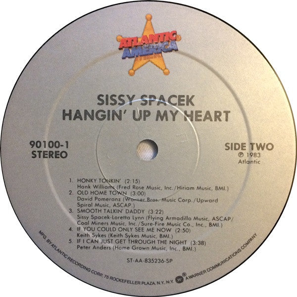 Spacek, Sissy  - Hangin' Up My Heart (VG+) (Vinyl LP)