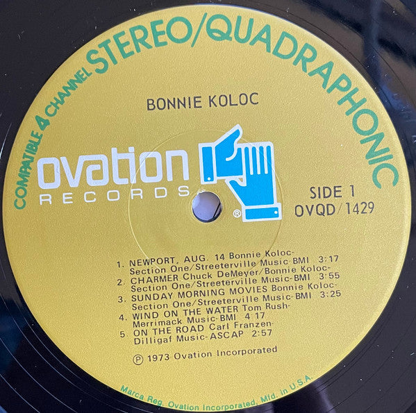 Koloc, Bonnie - Bonnie Koloc (VG) (Vinyl LP)