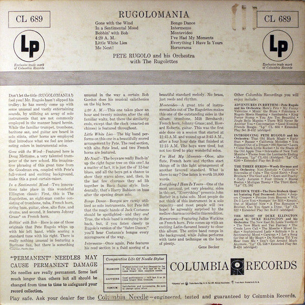 Rugolo, Pete Orchestra With The Rugolettes - Rugolomania (VG) (Vinyl LP)