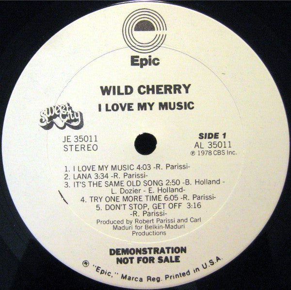 Wild Cherry - I Love My Music (VG+) (Vinyl LP)