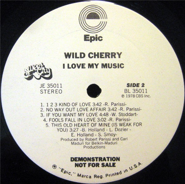 Wild Cherry - I Love My Music (VG+) (Vinyl LP)