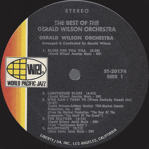 Wilson, Gerald Orchestra - The Best Of The Gerald Wilson Orchestra (VG) (Vinyl LP)