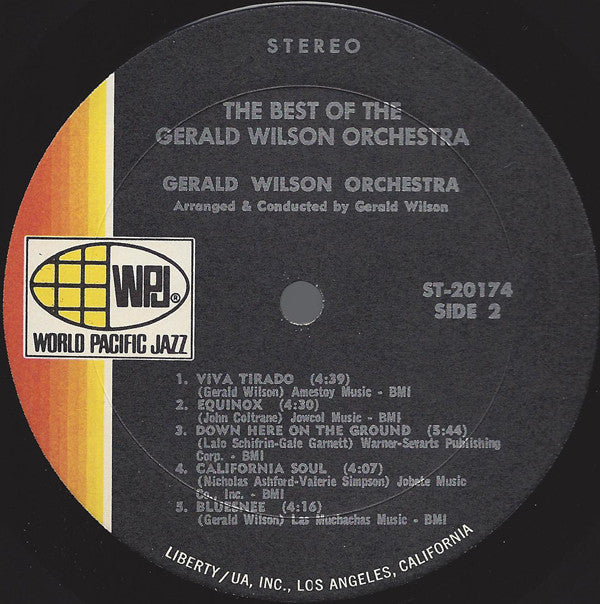 Wilson, Gerald Orchestra - The Best Of The Gerald Wilson Orchestra (VG) (Vinyl LP)