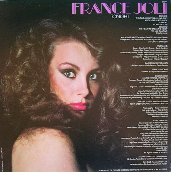 Joli, Frances - Tonight (VG+) (Vinyl LP)