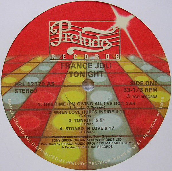 Joli, Frances - Tonight (VG+) (Vinyl LP)