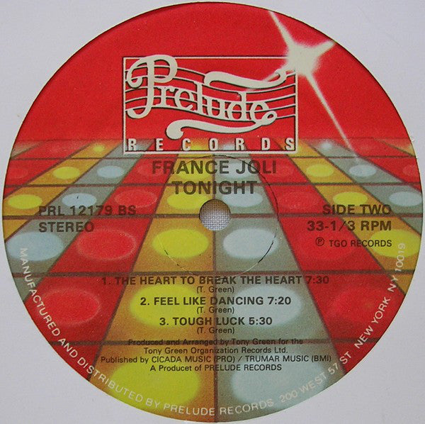 Joli, Frances - Tonight (VG+) (Vinyl LP)