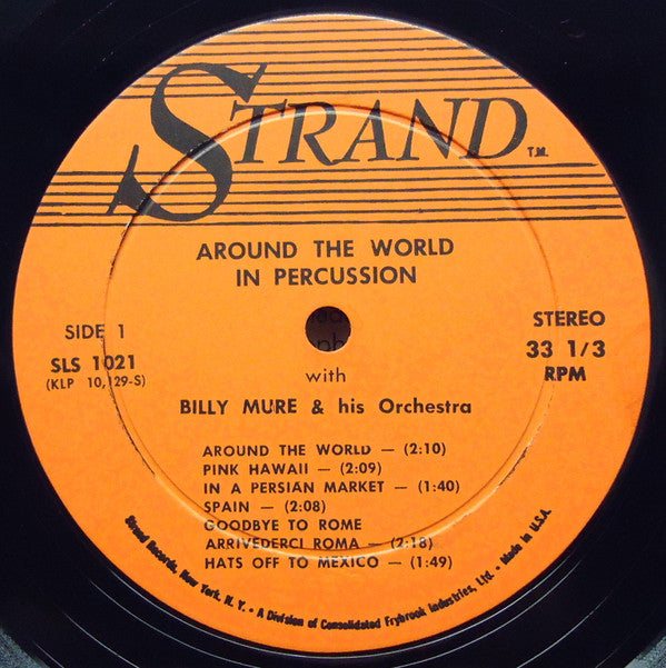 Mure, Billy & His Orchestra - Around The World In Percussion (VG) (Vinyl LP)