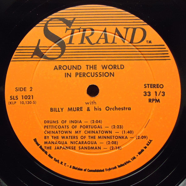 Mure, Billy & His Orchestra - Around The World In Percussion (VG) (Vinyl LP)