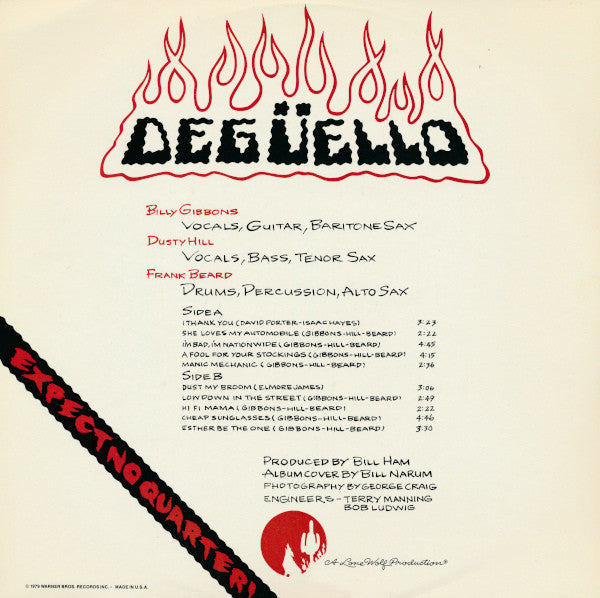 ZZ Top - Degüello (Vinyl, VG+) (Vinyl LP)
