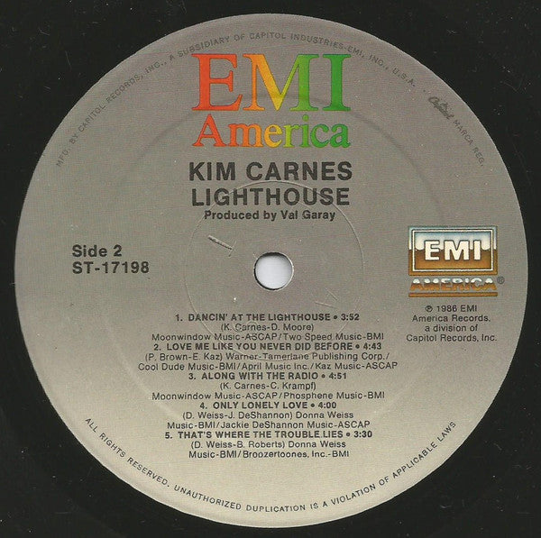 Carnes, Kim - Lighthouse (VG+) (Vinyl LP)