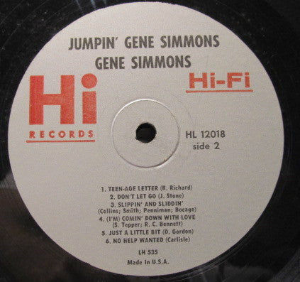 Simmons, Gene  - Jumpin' Gene Simmons (G+) (Vinyl LP)