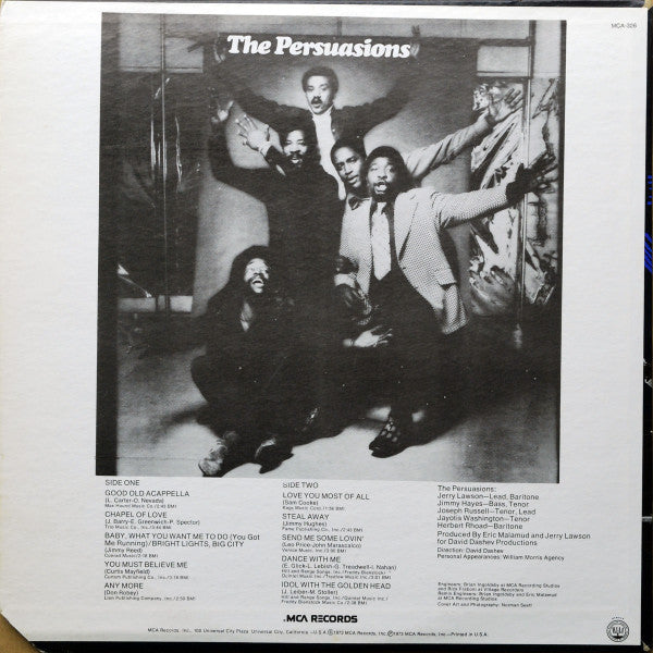 Persuasions - We Still Ain't Got No Band (Vinyl, VG+) (Vinyl LP)