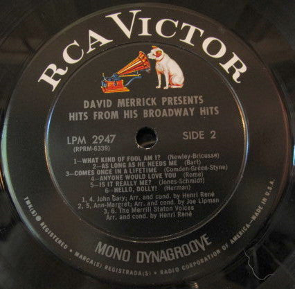Merrick, David with John Gary and Ann-Margret - David Merrick Presents Hits From His Broadway Hits (VG+) (Vinyl LP)