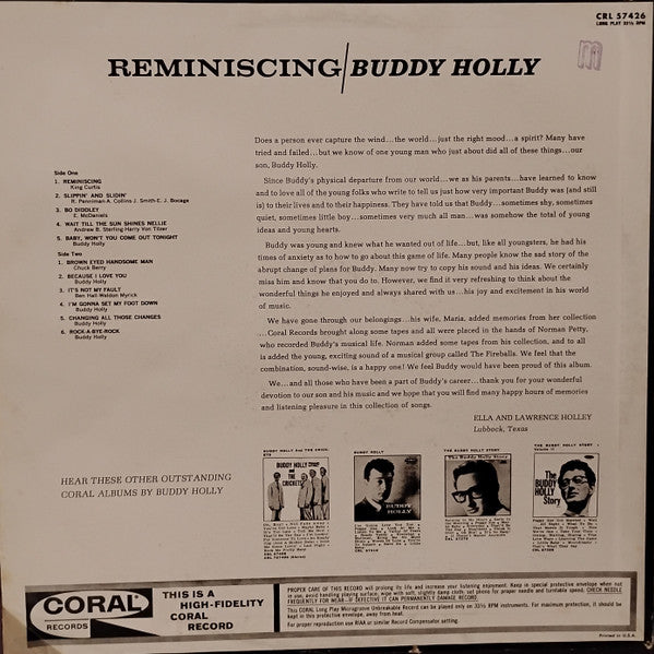 Holly, Buddy - Reminiscing (Vinyl, VG) (Vinyl LP)