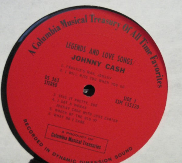 Cash, Johnny - Legends And Love Songs (Vinyl, VG+) (Vinyl LP)