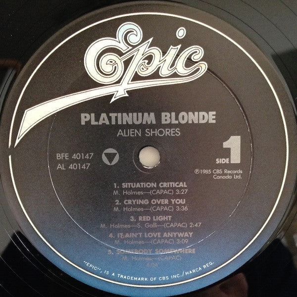 Platinum Blonde - Alien Shores (VG+) (Vinyl LP)
