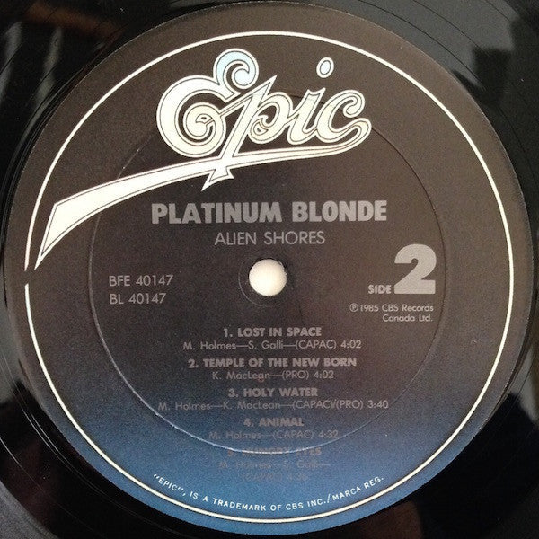 Platinum Blonde - Alien Shores (VG+) (Vinyl LP)
