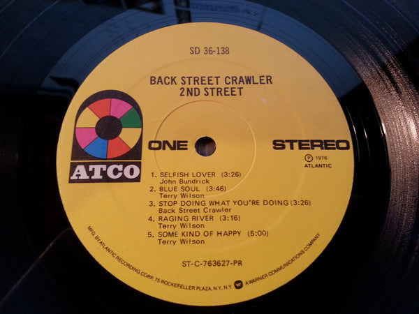 Back Street Crawler - 2nd Street (VG) (Vinyl LP)
