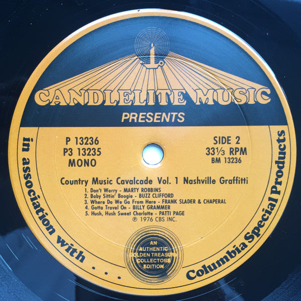 Various - Country Music Cavalcade - Nashville Graffitti (VG) (Vinyl LP)