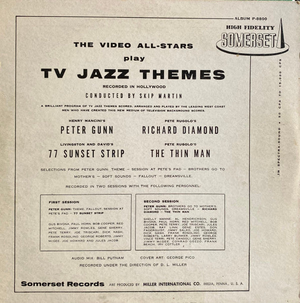 Video All-Stars - TV Jazz Themes (VG) (Vinyl LP)