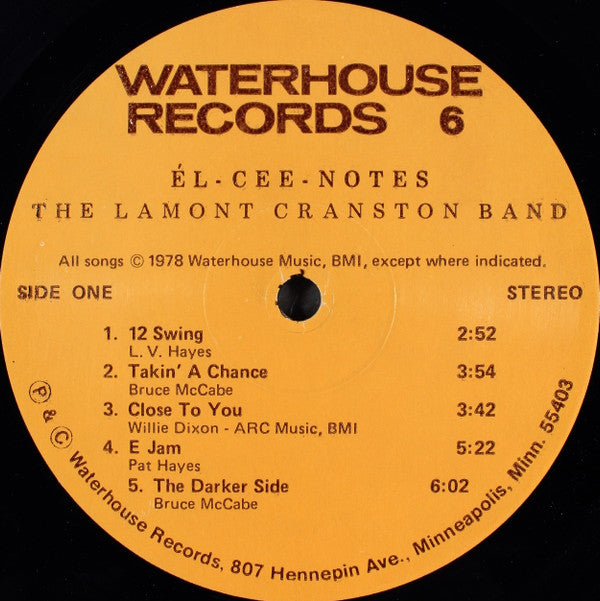 Cranston, Lamont Band - El-Cee-Notes (VG+) (Vinyl LP)