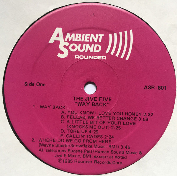 Jive Five - Way Back (M) (Vinyl LP)