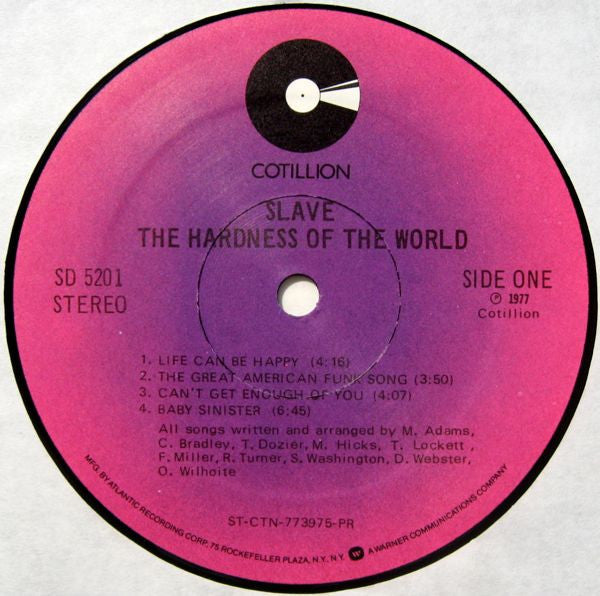 Slave - The Hardness Of The World (Vinyl, VG+) (Vinyl LP)