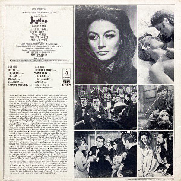 Justine Soundtrack - Goldsmith, Jerry (VG+) (Vinyl LP)