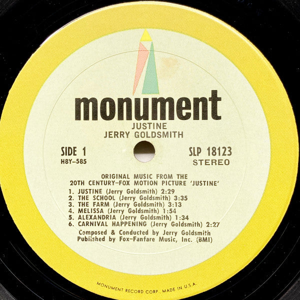 Justine Soundtrack - Goldsmith, Jerry (VG+) (Vinyl LP)