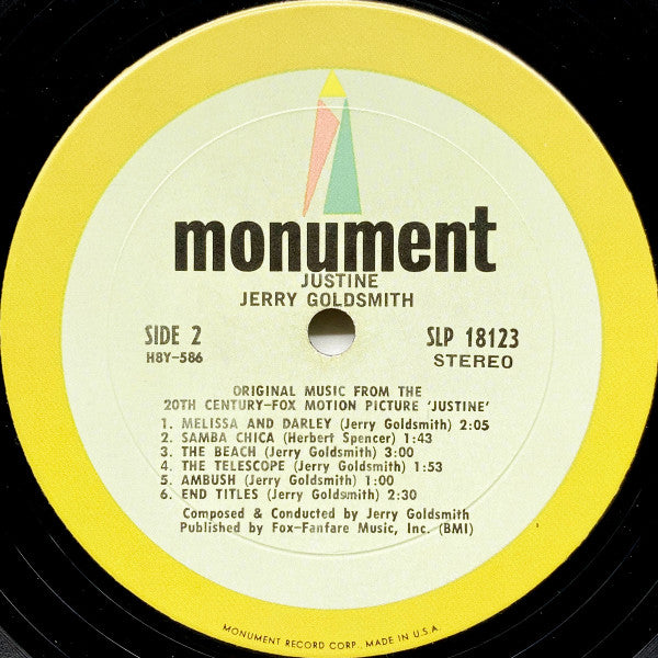 Justine Soundtrack - Goldsmith, Jerry (VG+) (Vinyl LP)