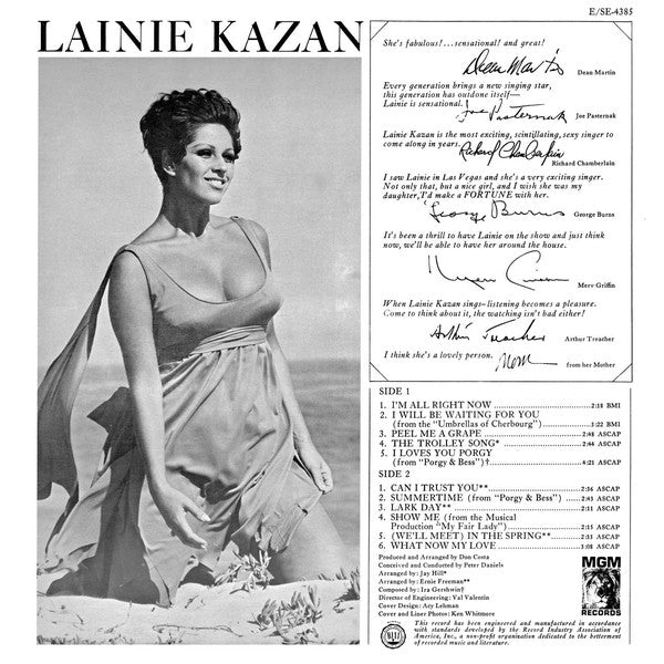Kazan, Lainie - Lainie Kazan (VG) (Vinyl LP)