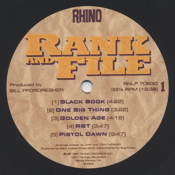 Rank & File - Rank And File (VG+) (Vinyl LP)