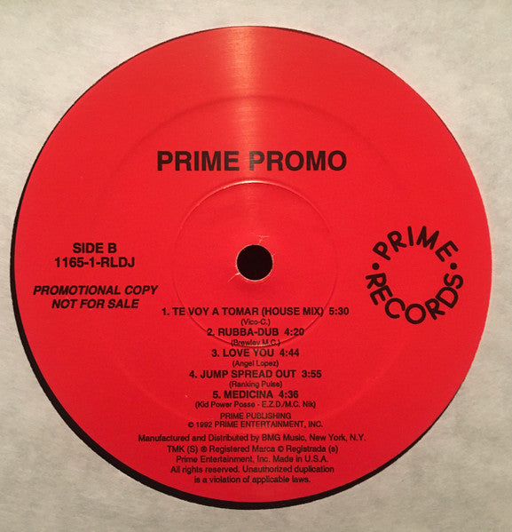 Various - Prime Records - Prime Promo (M) (Vinyl LP)