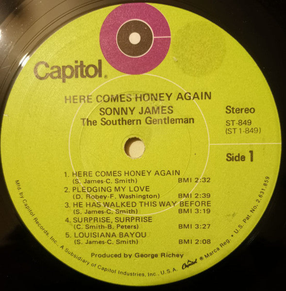 James, Sonny - Here Comes Honey Again (Vinyl, VG+) (Vinyl LP)