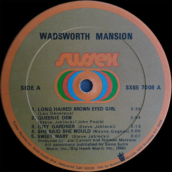 Wadsworth Mansion - Wadsworth Mansion (VG+) (Vinyl LP)