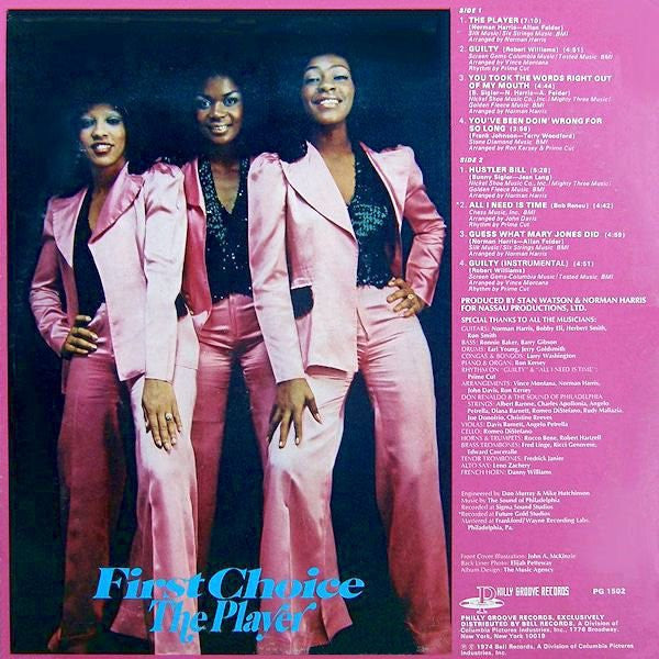 First Choice - The Player (VG) (Vinyl LP)