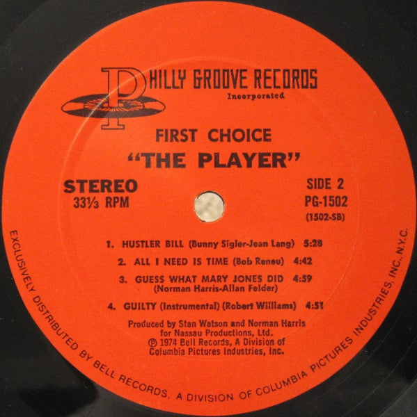 First Choice - The Player (VG) (Vinyl LP)
