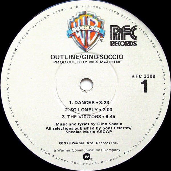 Soccio, Gino - Outline (VG+) (Vinyl LP)