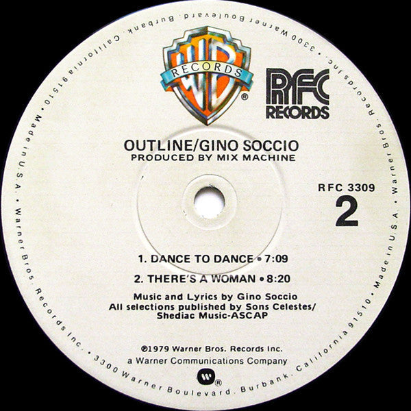Soccio, Gino - Outline (VG+) (Vinyl LP)