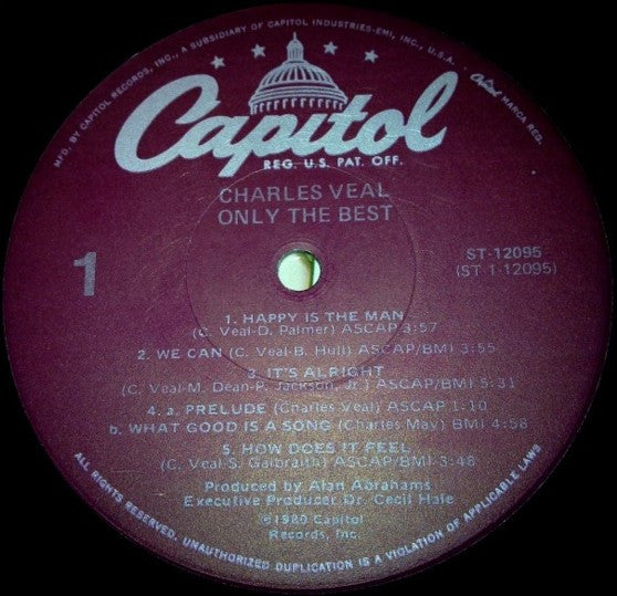 Veal, Charles - Only The Best (M) (Vinyl LP)