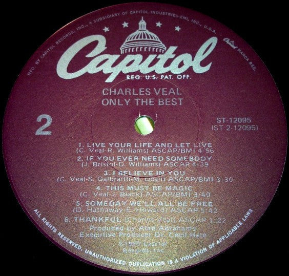 Veal, Charles - Only The Best (M) (Vinyl LP)