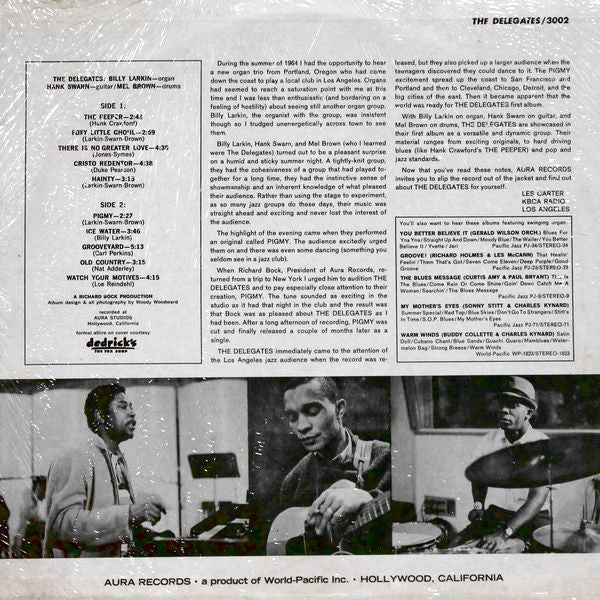 Larkin, Billy & The Delegates - Billy Larkin & The Delegates (VG) (Vinyl LP)