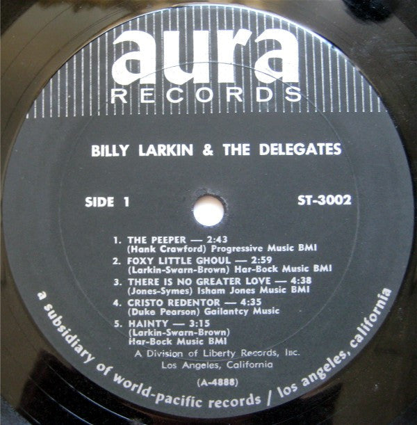 Larkin, Billy & The Delegates - Billy Larkin & The Delegates (VG) (Vinyl LP)