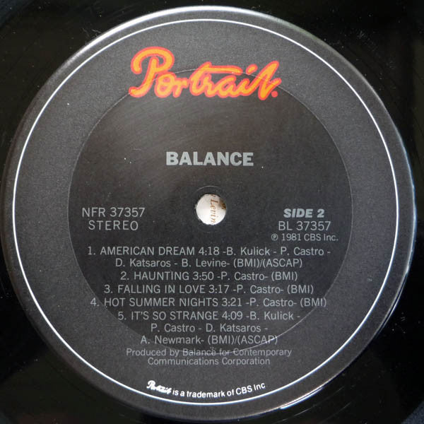 Balance  - Balance (VG+) (Vinyl LP)