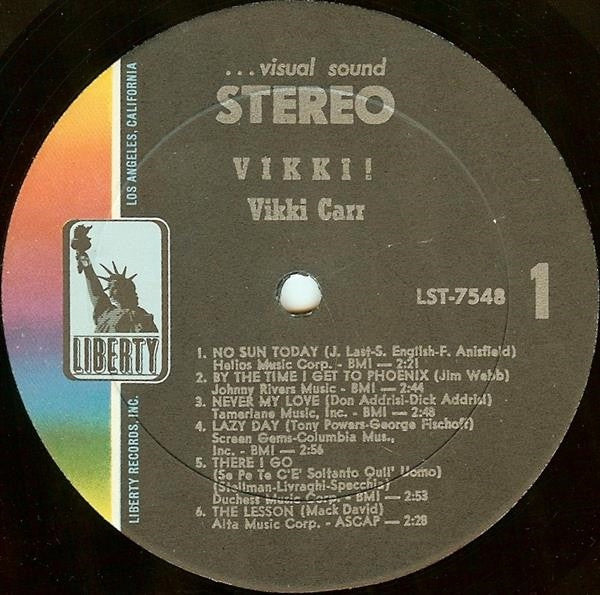 Vikki Carr - Vikki! (VG) (Vinyl LP)