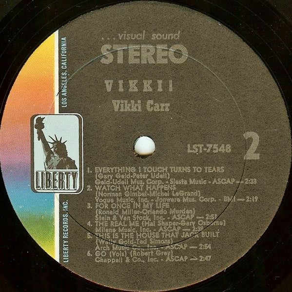 Vikki Carr - Vikki! (VG) (Vinyl LP)