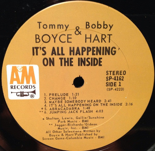 Boyce, Tommy & Bobby Hart - It's All Happening On The Inside (VG+) (Vinyl LP)