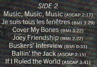 Buskers - Buskers (NM or M-) (Vinyl LP)
